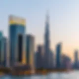 Modern skyline of Dubai showcasing luxury developments
