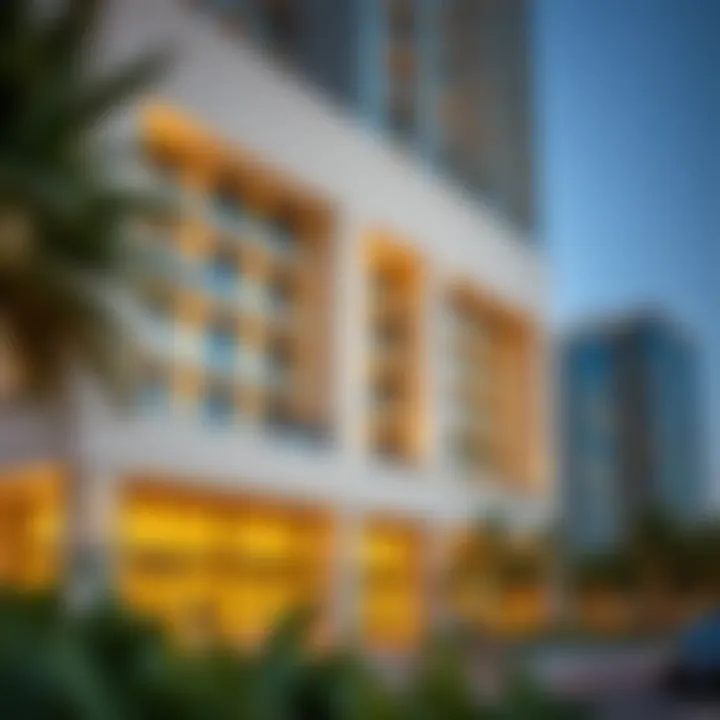 Architectural facade of Al Asmawi Building showcasing modern design