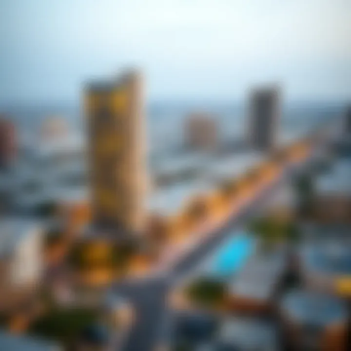 Panoramic view of Al Barsha 1 neighborhood featuring Al Asmawi Building