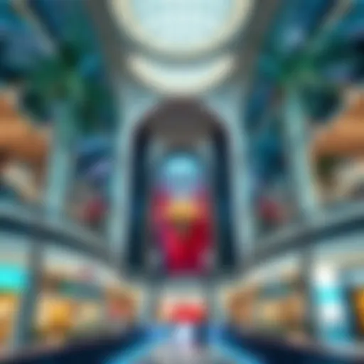 Architectural view of Al Ghurair Mall