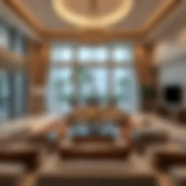 Elegant interior living space at Al Habtoor Polo Resort Villa