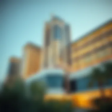 Architectural Brilliance of Al Jeel Tower Architectural details of Al Jeel Tower showcasing modern design