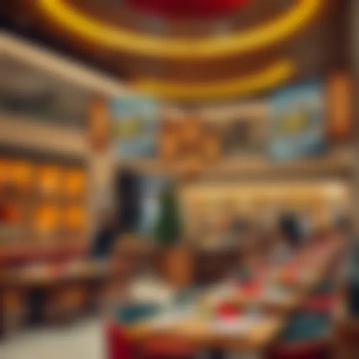 Dining options highlighting the culinary offerings in the mall