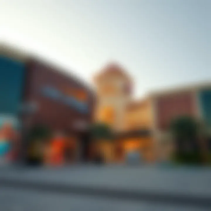 Exterior view showcasing the architectural grandeur of Al Jimi Mall