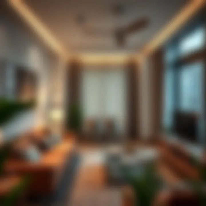 A cozy living space representing monthly room rentals