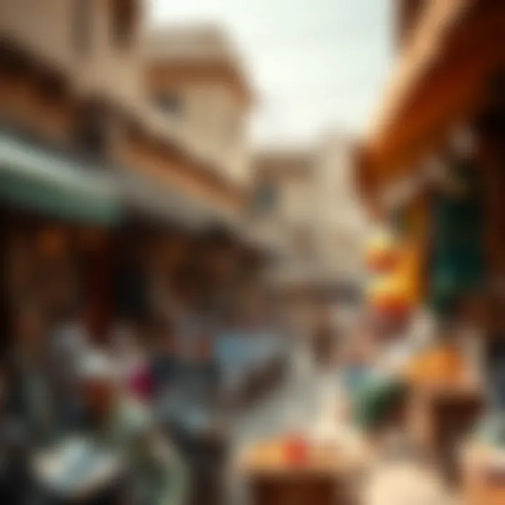 Vibrant market scene in Al Mankhool illustrating local culture