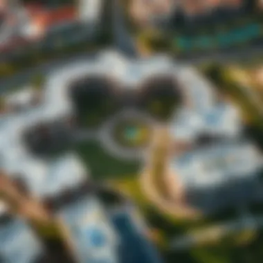 Aerial Perspective of Al Raha Gardens Aerial view of Al Raha Gardens showcasing its layout and green spaces
