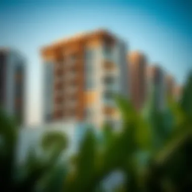 Contemporary Residences in Al Raha Gardens Close-up of modern residential buildings in Al Raha Gardens