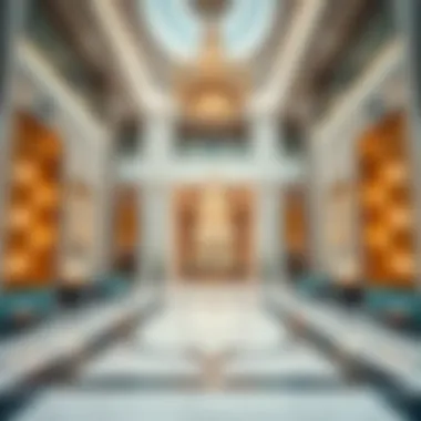 Elegant Lobby of Al Rasheed 4 Tower Luxurious lobby interior showcasing elegance and opulence.