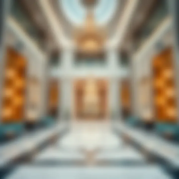 Elegant Lobby of Al Rasheed 4 Tower Luxurious lobby interior showcasing elegance and opulence.