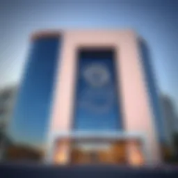 Stunning architectural facade of Al Safa Commercial Centre showcasing modern design elements