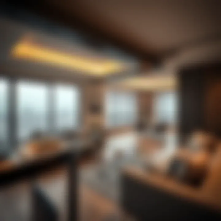 Modern Living Spaces in Al Shaab Village Interior of a modern apartment in Al Shaab Village