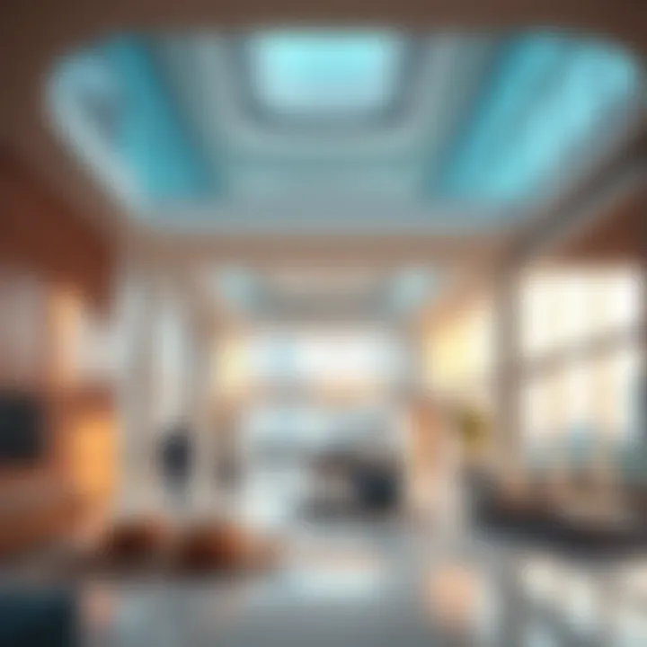 Interior design of the Al Tayer Building highlighting modern architecture and spacious layout.