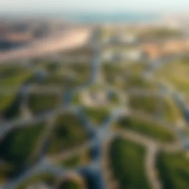 Aerial view of Arabian Ranches 2 showcasing the layout and green spaces