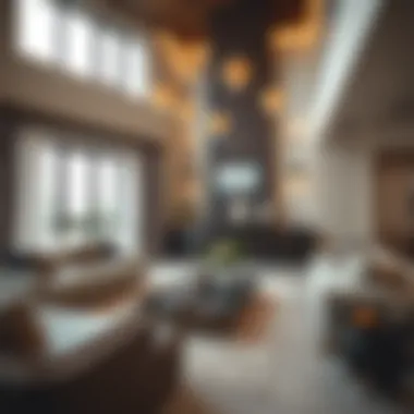 Elegant living room design in the Alma floor plan