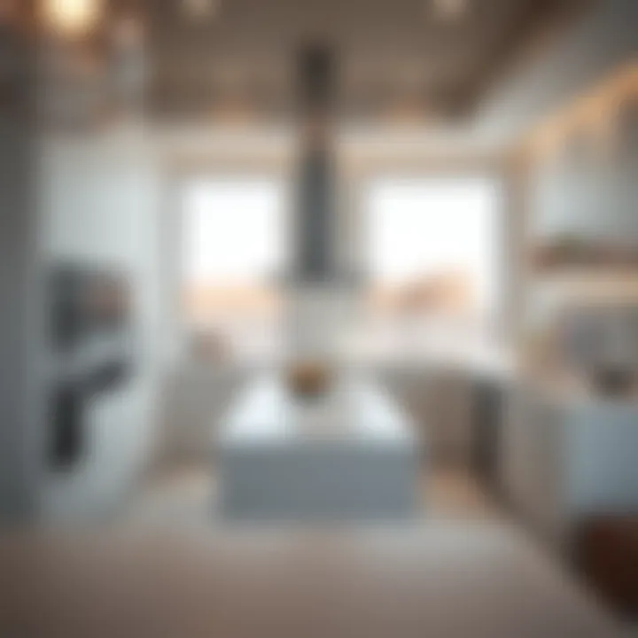 Modern kitchen integrated within the Alma design