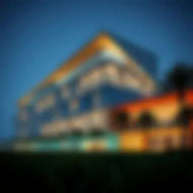 Futuristic design of a sustainable building in Abu Dhabi