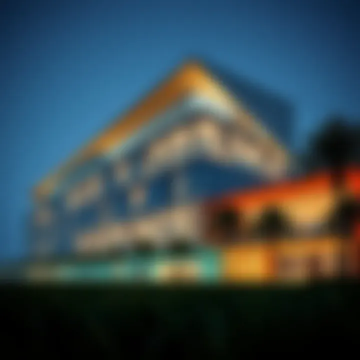 Futuristic design of a sustainable building in Abu Dhabi