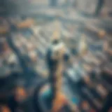Aerial view showcasing the Arenco Tower amidst Dubai's skyline