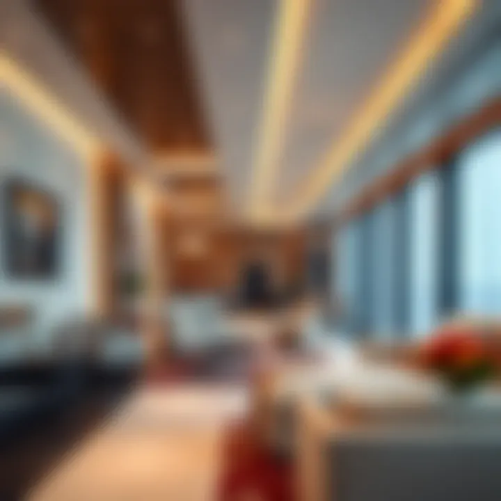 Luxurious Interiors of Art 9 Interior features highlighting luxury at Art 9