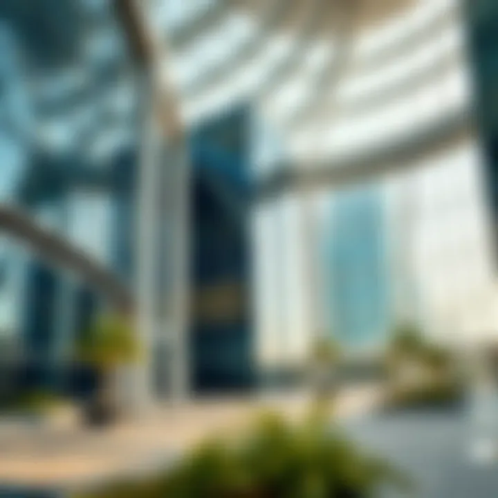 Modern architectural design of the Atrium Business Centre