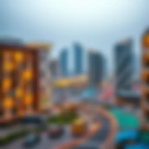 A panoramic view of Aykon City showcasing its modern architecture