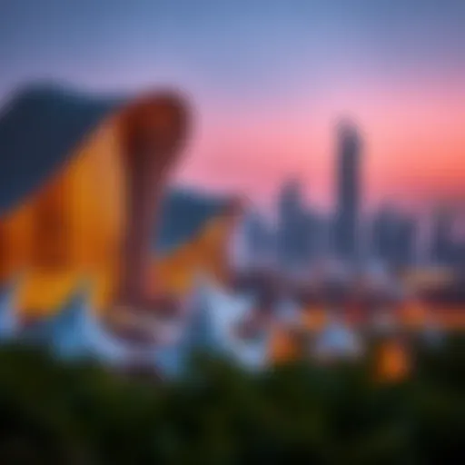 A striking view of Dubai's skyline featuring innovative architecture