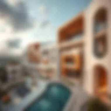 Aerial view of Azizi Feirouz showcasing its architectural design