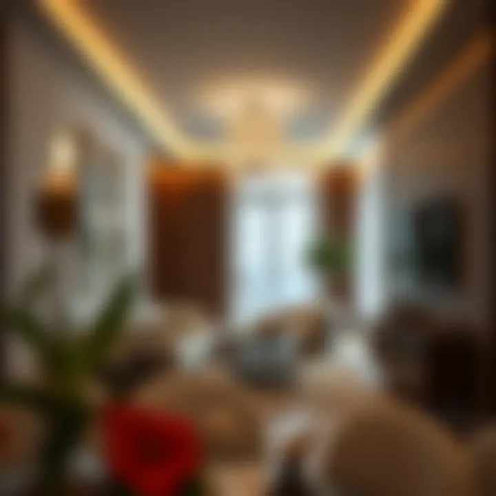 Interior view of an apartment in Azizi Feirouz