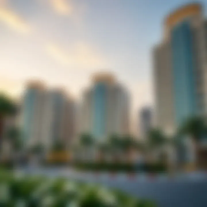 Luxury residential buildings in Barsha South demonstrating real estate potential