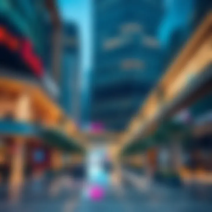 Modern shopping complex in Barsha South reflecting urban lifestyle
