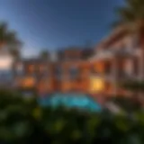 Luxurious Beach House Overview Stunning view of a luxurious beach house in Dubai