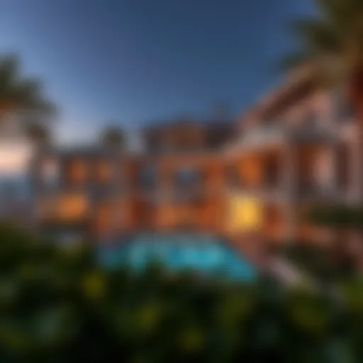 Luxurious Beach House Overview Stunning view of a luxurious beach house in Dubai