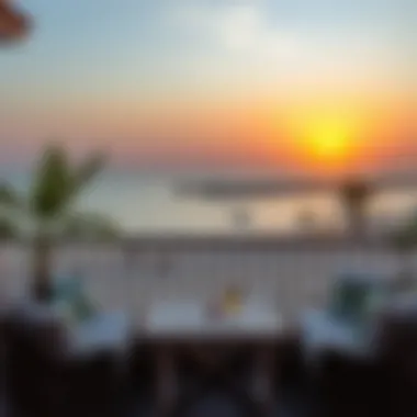 Sunset from a Beachside Balcony Breathtaking sunset view from a beachside balcony