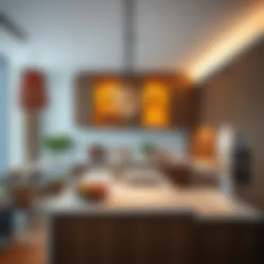 Gourmet kitchen in a stylish hotel apartment