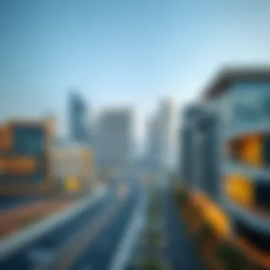 A scenic view of Dubai showcasing modern architecture.