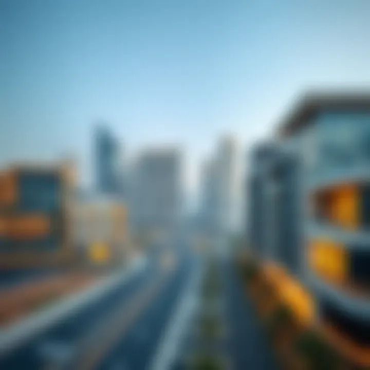 A scenic view of Dubai showcasing modern architecture.