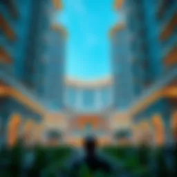 Stunning view of Binghatti Azure's architectural design
