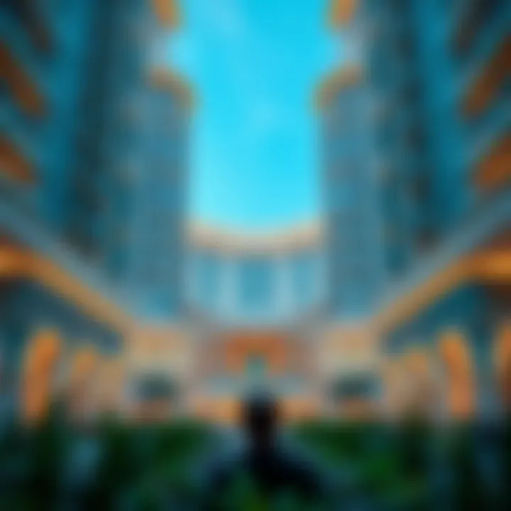Stunning view of Binghatti Azure's architectural design