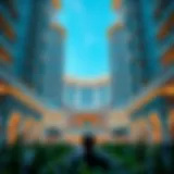 Architectural Masterpiece of Binghatti Azure Stunning view of Binghatti Azure's architectural design