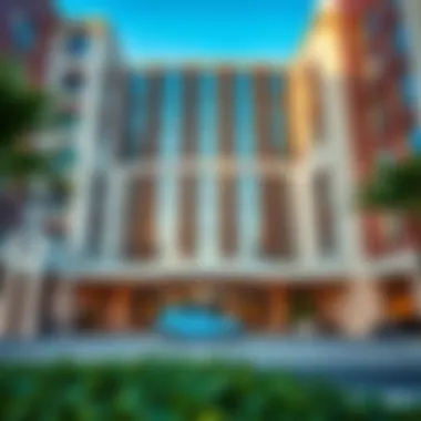 Binghatti Azure's striking facade showcasing modern architectural brilliance
