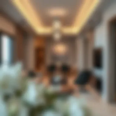 Luxurious interior design of a unit in Binghatti Azure