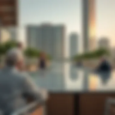 Investors discussing potential opportunities in real estate