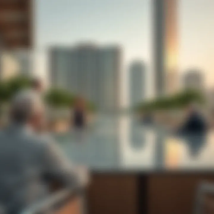 Investors discussing potential opportunities in real estate