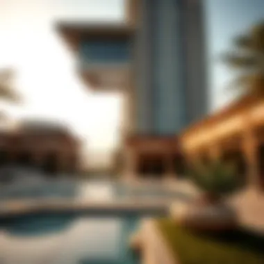 Architectural details of The Palm Tower