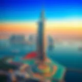 The Palm Tower soaring above the Palm Jumeirah