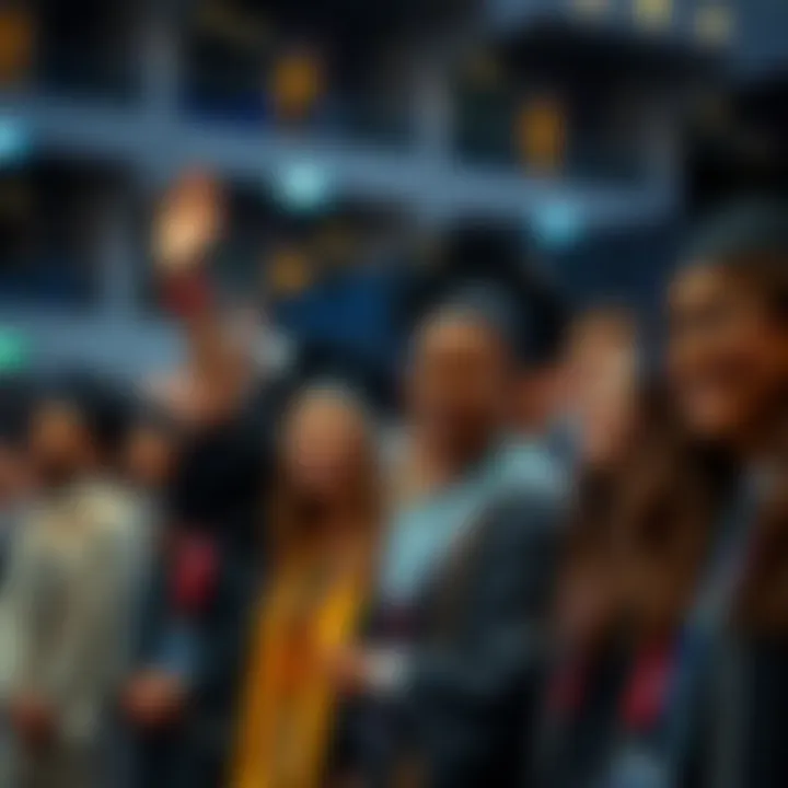 A diverse group of international students celebrating graduation