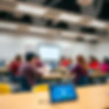 Students engaged in a vibrant classroom setting at a UK university