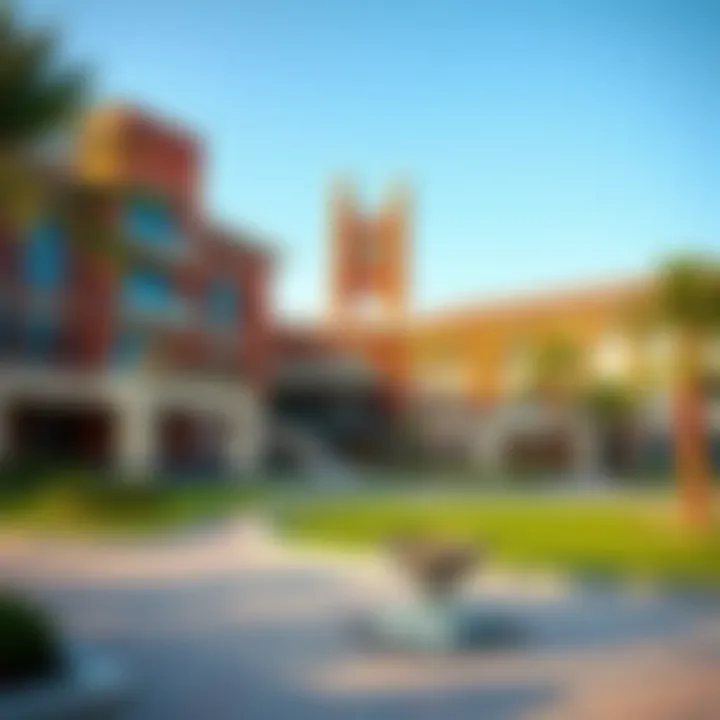 A stunning view of a UK university campus in Dubai