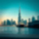 Stunning view of Burj Al-Durra against the Dubai skyline